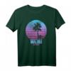 Malibu California Vintage Retro Palm Tree Beach T-Shirt – Perfekt für Strand, Surfen & Sommerurlaub, 80er/90er Style
