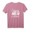 Camping Statt All Inclusive Camper Wohnwagen T-Shirt - Lustiges Retro Camping Design für Urlauber & Wohnwagen-Besitzer