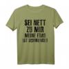 Herren Sei Nett Zu Mir - Werdender Vater Schwangerschaft T-Shirt für den Humorvollen Papa
