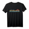 Maracaibo Venezuela Retro Sunset Regenbogen Synth-Streifen Langarmshirt mit verwittertem Design & Sonnenuntergang – 70er/80er Retrowave Style