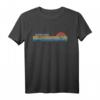 Maracaibo Venezuela Retro Sunset Regenbogen Synth-Streifen Langarmshirt mit verwittertem Design & Sonnenuntergang – 70er/80er Retrowave Style