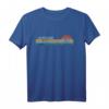 Maracaibo Venezuela Retro Sunset Regenbogen Synth-Streifen Langarmshirt mit verwittertem Design & Sonnenuntergang – 70er/80er Retrowave Style