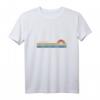 Damen Maracay Venezuela Retro Sonnenuntergang T-Shirt mit Regenbogen und V-Ausschnitt – Vintage 70er/80er Retrowave Design