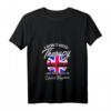 Damen T-Shirt mit Englischer Flagge und V-Ausschnitt – Perfektes Geschenk für England-Liebhaber und Großbritannien-Reisende