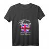 Damen T-Shirt mit Englischer Flagge und V-Ausschnitt – Perfektes Geschenk für England-Liebhaber und Großbritannien-Reisende