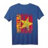 Vietnam Flagge T-Shirt für Damen, Herren & Kinder - Klassisch geschnitten, doppelt genähter Saum