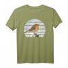 Rotkehlchen Vogel T-Shirt für Vogelliebhaber und Naturfreunde – Perfektes Geschenk für Ornithologen, Biologen und Vogelbeobachter