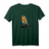 Rotkehlchen Vogel Beobachten Langarmshirt – Perfekt für Natur- und Vogelliebhaber, ideales Geschenk für Vogelbeobachtung und Fütterung