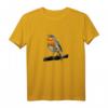 Rotkehlchen Vogel Beobachten Langarmshirt – Perfekt für Natur- und Vogelliebhaber, ideales Geschenk für Vogelbeobachtung und Fütterung