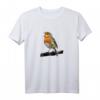 Rotkehlchen Vogel Beobachten Langarmshirt – Perfekt für Natur- und Vogelliebhaber, ideales Geschenk für Vogelbeobachtung und Fütterung