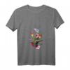 Damen Kolibri Vogel Liebhaber Tropische Vögel Beobachter T-Shirt mit V-Ausschnitt - Farbenfrohes Frühlingsgeschenk für Natur- und Vogelenthusiasten