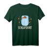 Rotkehlchen Kuschelt mit Teddybär Schlafanzug Nachthemd T-Shirt – Bequeme Vogelmotiv Schlafkleidung für Ornithologen, Vogelliebhaber & Naturfreunde