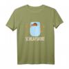 Rotkehlchen Kuschelt mit Teddybär Schlafanzug Nachthemd T-Shirt – Bequeme Vogelmotiv Schlafkleidung für Ornithologen, Vogelliebhaber & Naturfreunde