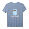 Rotkehlchen Kuschelt mit Teddybär Schlafanzug Nachthemd T-Shirt – Bequeme Vogelmotiv Schlafkleidung für Ornithologen, Vogelliebhaber & Naturfreunde