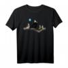 Gemalte Amsel feiert mit Freunden Party - Farbige Vogelmotive Geburtstags T-Shirt für Vogelliebhaber, Ornithologen und Naturfreunde