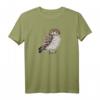 Eule Vogelzeichnung T-Shirt – Perfektes Geschenk für Vogelbeobachter, Ornithologen & Naturschützer