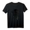 Schwarze Krähen Silhouette T-Shirt – Gothic Spirit Animal für Vogelliebhaber, Ornithologen & Magie-Fans