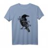 Schwarze Krähen Silhouette T-Shirt – Gothic Spirit Animal für Vogelliebhaber, Ornithologen & Magie-Fans