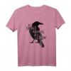 Schwarze Krähen Silhouette T-Shirt – Gothic Spirit Animal für Vogelliebhaber, Ornithologen & Magie-Fans