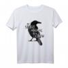 Schwarze Krähen Silhouette T-Shirt – Gothic Spirit Animal für Vogelliebhaber, Ornithologen & Magie-Fans