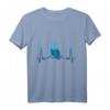 EKG Herzschlag Eule T-Shirt – Perfektes Geschenk für Vogelliebhaber, Ornithologen und Naturfreunde zu Weihnachten und Geburtstag