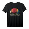 Westerwald T-Shirt Geschenk Wandern Berge - Vintage Style für Wanderer, Skifahrer & Wintersportler