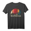 Westerwald T-Shirt Geschenk Wandern Berge - Vintage Style für Wanderer, Skifahrer & Wintersportler