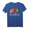 Westerwald T-Shirt Geschenk Wandern Berge - Vintage Style für Wanderer, Skifahrer & Wintersportler