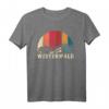 Westerwald T-Shirt Geschenk Wandern Berge - Vintage Style für Wanderer, Skifahrer & Wintersportler