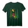 Elche im Wald T-Shirt mit Halbmond und Sternen – Perfekt für Naturliebhaber, Wanderer, Camper und Outdoor-Fans