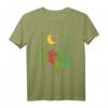 Elche im Wald T-Shirt mit Halbmond und Sternen – Perfekt für Naturliebhaber, Wanderer, Camper und Outdoor-Fans