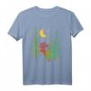 Elche im Wald T-Shirt mit Halbmond und Sternen – Perfekt für Naturliebhaber, Wanderer, Camper und Outdoor-Fans