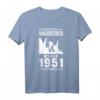 70. Geburtstag Wanderer T-Shirt - Lustiges Design für Fans, Jahrgang 1951 Geschenk für Mann und Frau, Spaß beim Wandern