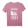 70. Geburtstag Wanderer T-Shirt - Lustiges Design für Fans, Jahrgang 1951 Geschenk für Mann und Frau, Spaß beim Wandern