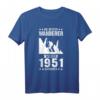70. Geburtstag Wanderer T-Shirt - Lustiges Design für Fans, Jahrgang 1951 Geschenk für Mann und Frau, Spaß beim Wandern