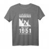 70. Geburtstag Wanderer T-Shirt - Lustiges Design für Fans, Jahrgang 1951 Geschenk für Mann und Frau, Spaß beim Wandern