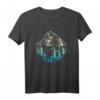 Minimale Berge Geometrie Outdoor Wandern T-Shirt – Retro Vintage Design für Trendbewusste Natur- und Wanderfans