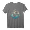 Minimale Berge Geometrie Outdoor Wandern T-Shirt – Retro Vintage Design für Trendbewusste Natur- und Wanderfans