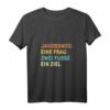 Damen Jakobsweg T-Shirt mit V-Ausschnitt – Lustiges Wander- und Pilgermotiv für Frauen, Camino de Santiago