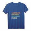 Damen Jakobsweg T-Shirt mit V-Ausschnitt – Lustiges Wander- und Pilgermotiv für Frauen, Camino de Santiago