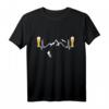 Herzschlag EKG Berge, Klettern, Wandern & Weizenbier T-Shirt – Perfektes Geschenk für Berg- und Outdoorliebhaber zu Weihnachten & Geburtstag