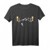 Herzschlag EKG Berge, Klettern, Wandern & Weizenbier T-Shirt – Perfektes Geschenk für Berg- und Outdoorliebhaber zu Weihnachten & Geburtstag