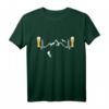 Herzschlag EKG Berge, Klettern, Wandern & Weizenbier T-Shirt – Perfektes Geschenk für Berg- und Outdoorliebhaber zu Weihnachten & Geburtstag