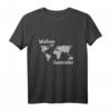 Weltenbummler Weltkarte Wandern T-Shirt – Perfektes Geschenk für Reisebegeisterte und Abenteuerlustige