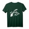 Norwegen Karte Berge Meer Fjord Wandern T-Shirt - Skandinavien Geschenkidee für Reisefans und Naturliebhaber