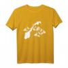Norwegen Karte Berge Meer Fjord Wandern T-Shirt - Skandinavien Geschenkidee für Reisefans und Naturliebhaber