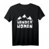 Damen Wander Woman T-Shirt mit Berggrafik – Perfekt für Bergtouren, Wandern & Naturerlebnisse, ideales Geschenk zu Muttertag & Geburtstag