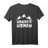 Damen Wander Woman T-Shirt mit Berggrafik – Perfekt für Bergtouren, Wandern & Naturerlebnisse, ideales Geschenk zu Muttertag & Geburtstag