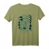 Techno Gas Mask Vinyl Skelett T-Shirt mit Lautsprechern - Perfekt für Raves, Festivals & EDM Fans