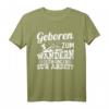 Geboren zum Wandern Gezwungen zur Arbeit - Exklusives Wanderer T-Shirt als Geschenk für Bergsteiger & Naturfreunde